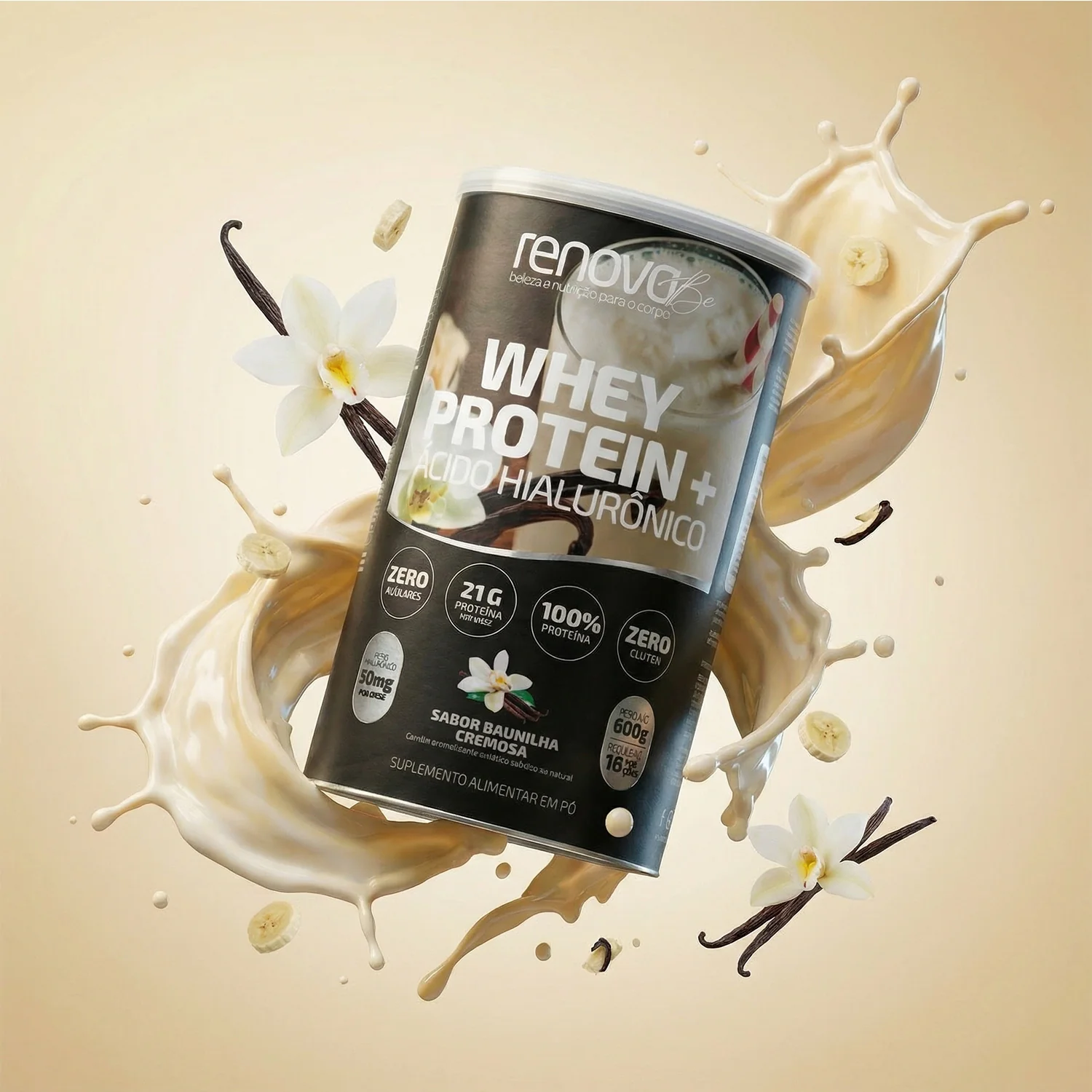 Whey Protein e Ácido Hialurônico - Baunilha - Image 4