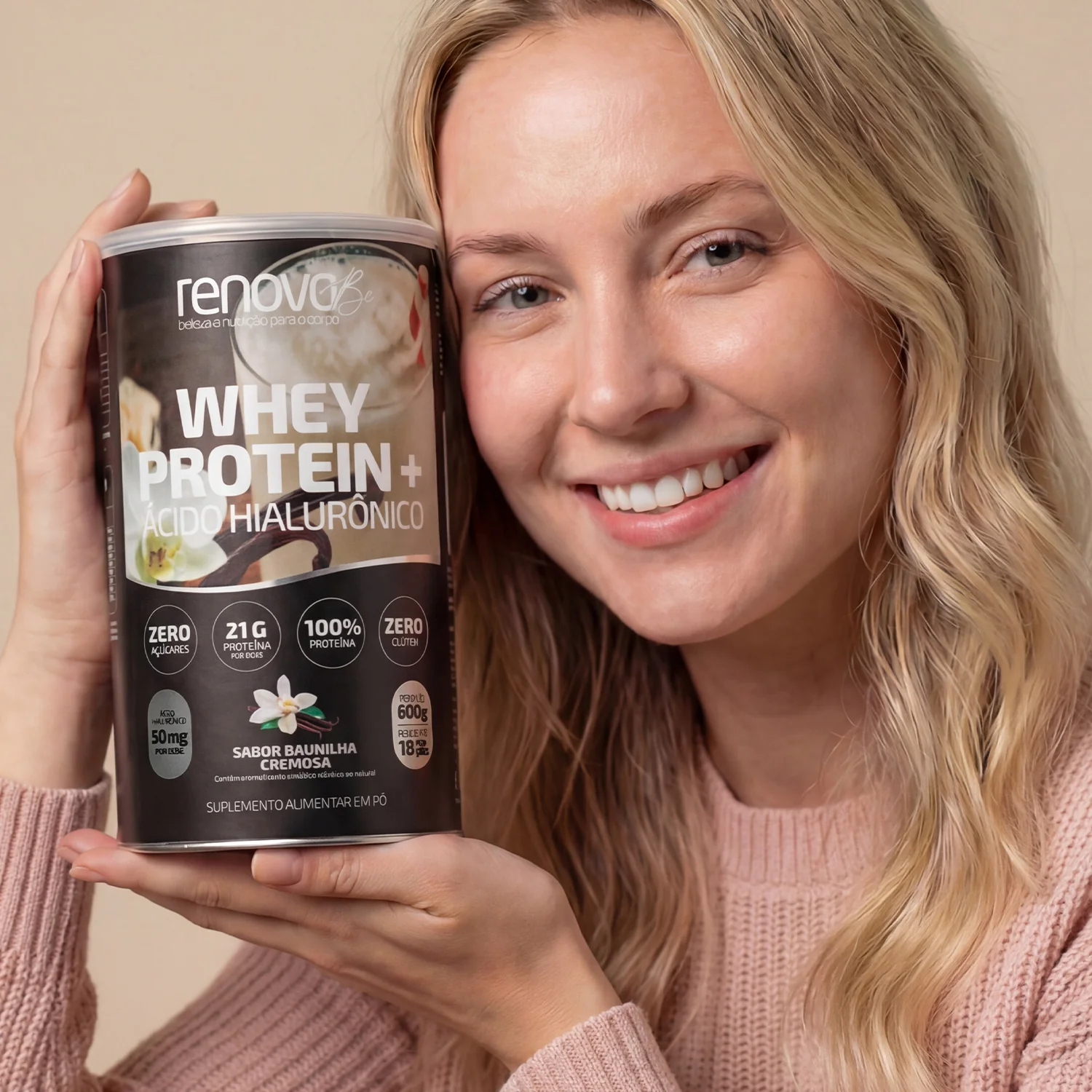Whey Protein e Ácido Hialurônico - Baunilha - Image 3